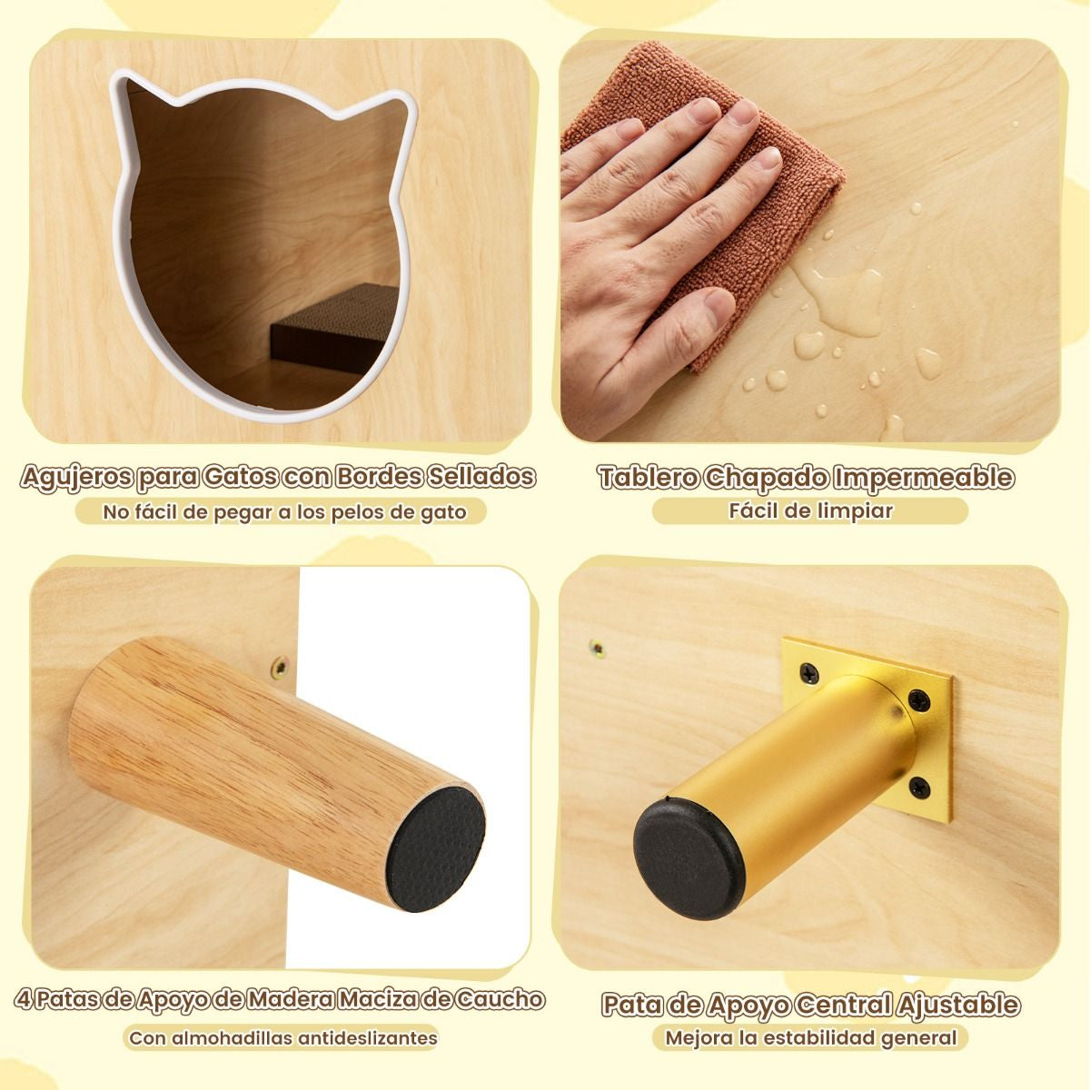 Gabinete Para Caja De Arena De Gatos Tabla De Rascar Casa De Gatos De Interior 108 X 50 X 60 Cm