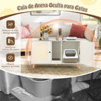 Gabinete Para Caja De Arena De Gatos Tabla De Rascar Casa De Gatos De Interior 108 X 50 X 60 Cm