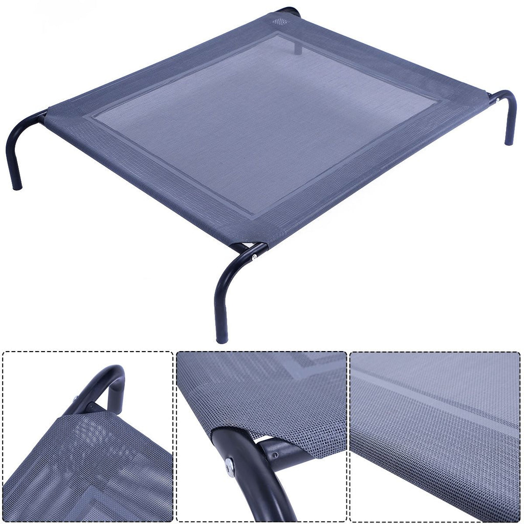 Cama Mascota Perro Gato Para Exterior Jardin Terraza Dormir Cama Elevada 110 X 80 X 18 Cm