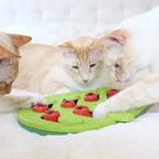 Cat Puzzle Treat Toy Made of High Quality Non Toxic Plastic with Playful and Interactive Style Adjustable Difficulty Mental