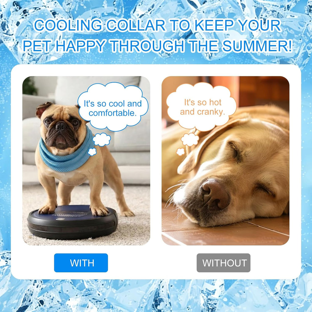 Collar Refrigerante Para Perros, Pañuelos De Cuello Para Perros, Transpirable, Disipación De Calor, Bandana Refrescante Para Perros, Bufanda De Refrigeración Instantánea Para Mascotas De Verano