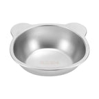 Raised Cat Bowls Tilted Neck Guard Cat Food Bowl 304 Stainless Steel Shatter-Resistant Elevated 15° Pet Supplies for Puppy Cat