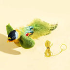 Simulation Bird Interactive Cat Toys Electric Sounding Birds Cat Chew Bite Plush Toys Cat Supplies