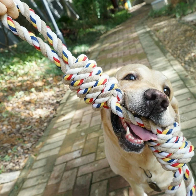 45CM Pets Toys Bite Molar Tooth Rope Dog Toy for Large Dogs Rottweiler Dog Toys Golden Retriever Chewing Teeth Big Toys WF1015