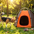 Tienda de Campaña Portátil para Perros y Gatos | Caseta Exterior Plegable e Impermeable