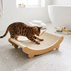 Cama Rascador Elevada de Sisal para Gatos | Nido de Descanso y Juego Antideslizante