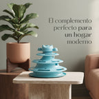 Torre Interactiva de 4 Niveles con Bolas y Pluma para Gatos | The Paws Boutique