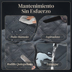 KYG Funda Perros Coche Cubierta De Asiento Para Mascota Impermeable Y Resistente Protector Coche Con Ventana De Malla Visible Y Cremallera Protector Completo Asiento Trasero Y Puertas
