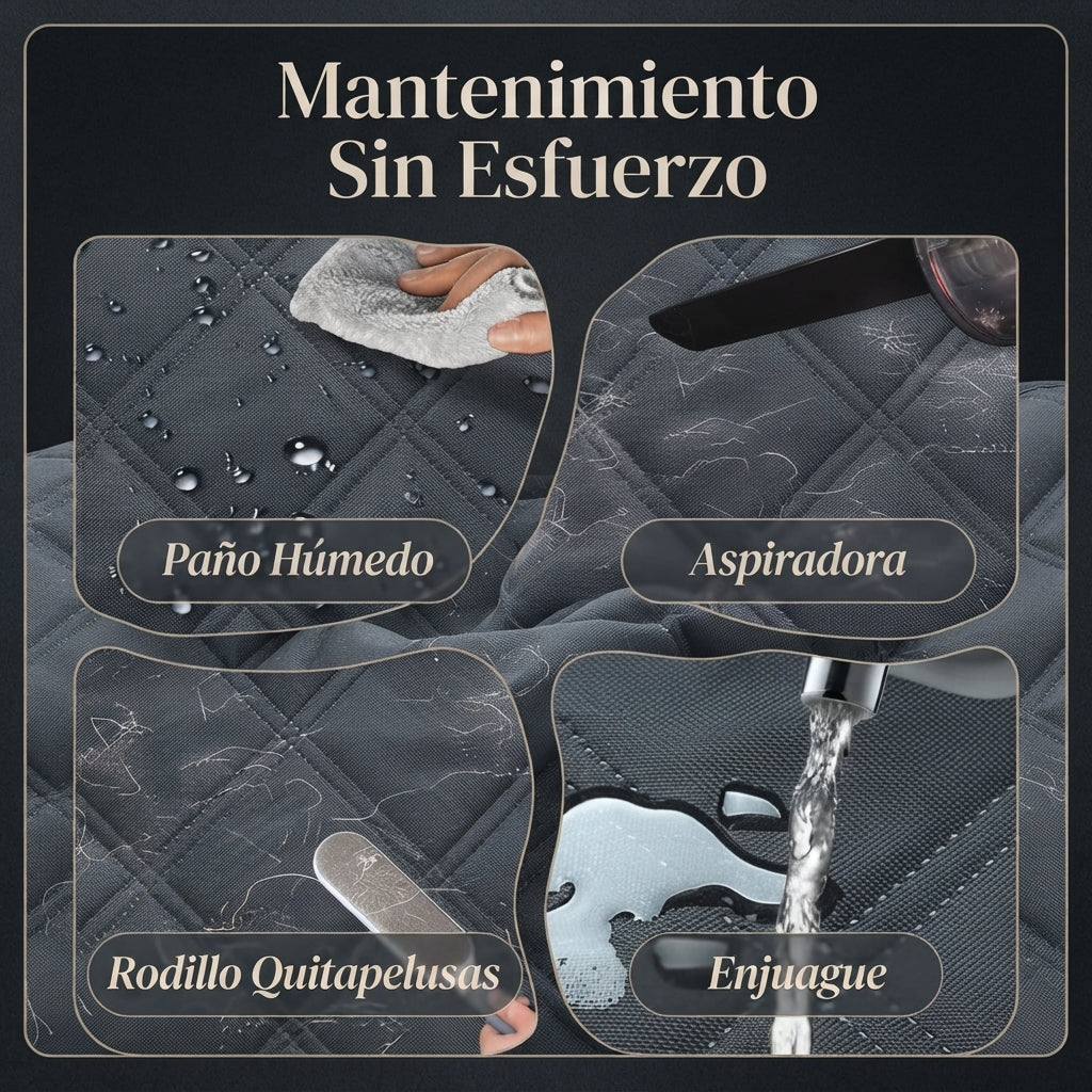 KYG Funda Perros Coche Cubierta De Asiento Para Mascota Impermeable Y Resistente Protector Coche Con Ventana De Malla Visible Y Cremallera Protector Completo Asiento Trasero Y Puertas