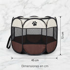 Parque Plegable Octogonal para Perros y Gatos - Tienda de Campaña y Valla Transpirable para Mascotas