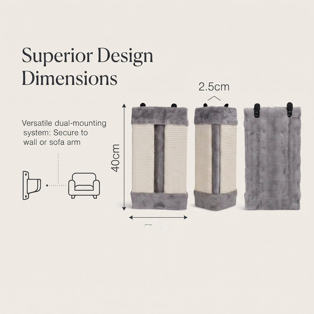 Protector Rascador de Esquina para Gatos – Panel Flexible de Sisal Natural para Sofás y Paredes