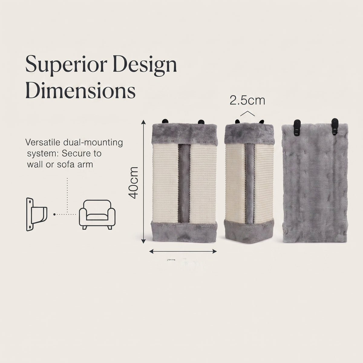 Protector Rascador de Esquina para Gatos – Panel Flexible de Sisal Natural para Sofás y Paredes