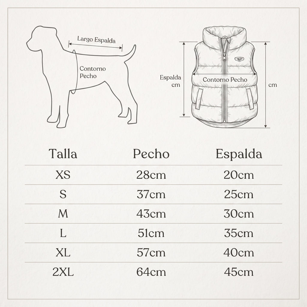 Chaleco Acolchado Térmico para Perros y Gatos con Arnés Integrado – Chaqueta Impermeable de Invierno sin Mangas