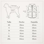 Chaleco Acolchado Térmico para Perros y Gatos con Arnés Integrado – Chaqueta Impermeable de Invierno sin Mangas