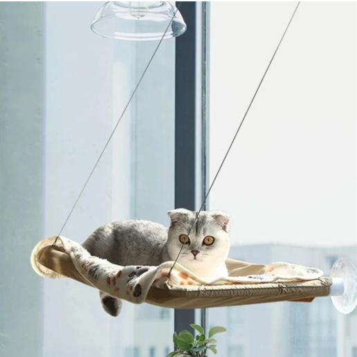 Hamaca Colgante de Ventana para Gatos | Cama Flotante y Asiento de Sol (Soporta hasta 20 kg)