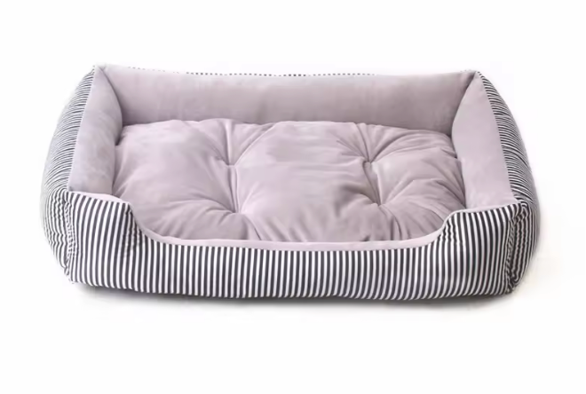 Cama Sofá Acolchada para Mascotas – Nido Térmico 4 Estaciones con Bordes Elevados para Perros y Gatos