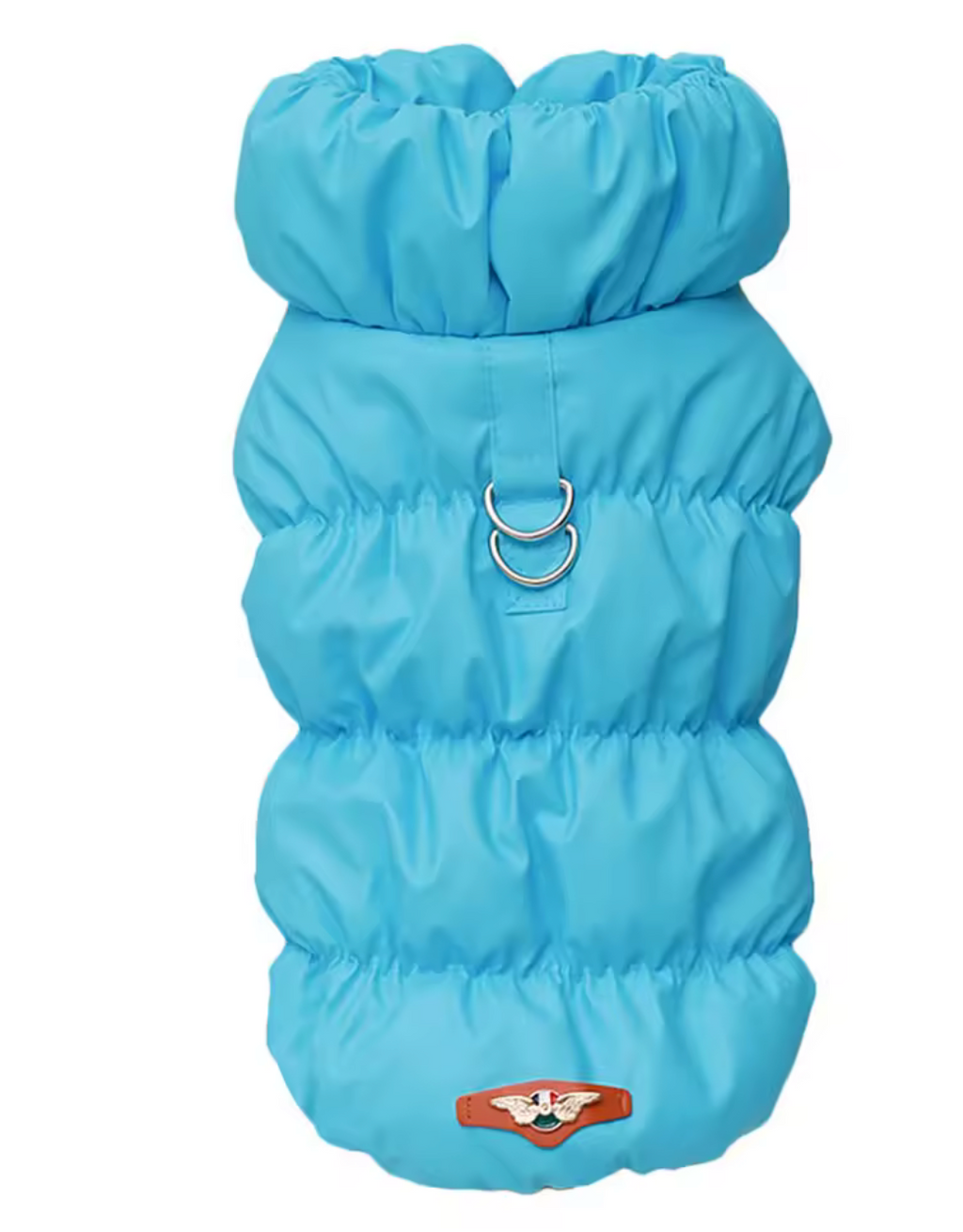 Chaleco Acolchado Térmico para Perros y Gatos con Arnés Integrado – Chaqueta Impermeable de Invierno sin Mangas