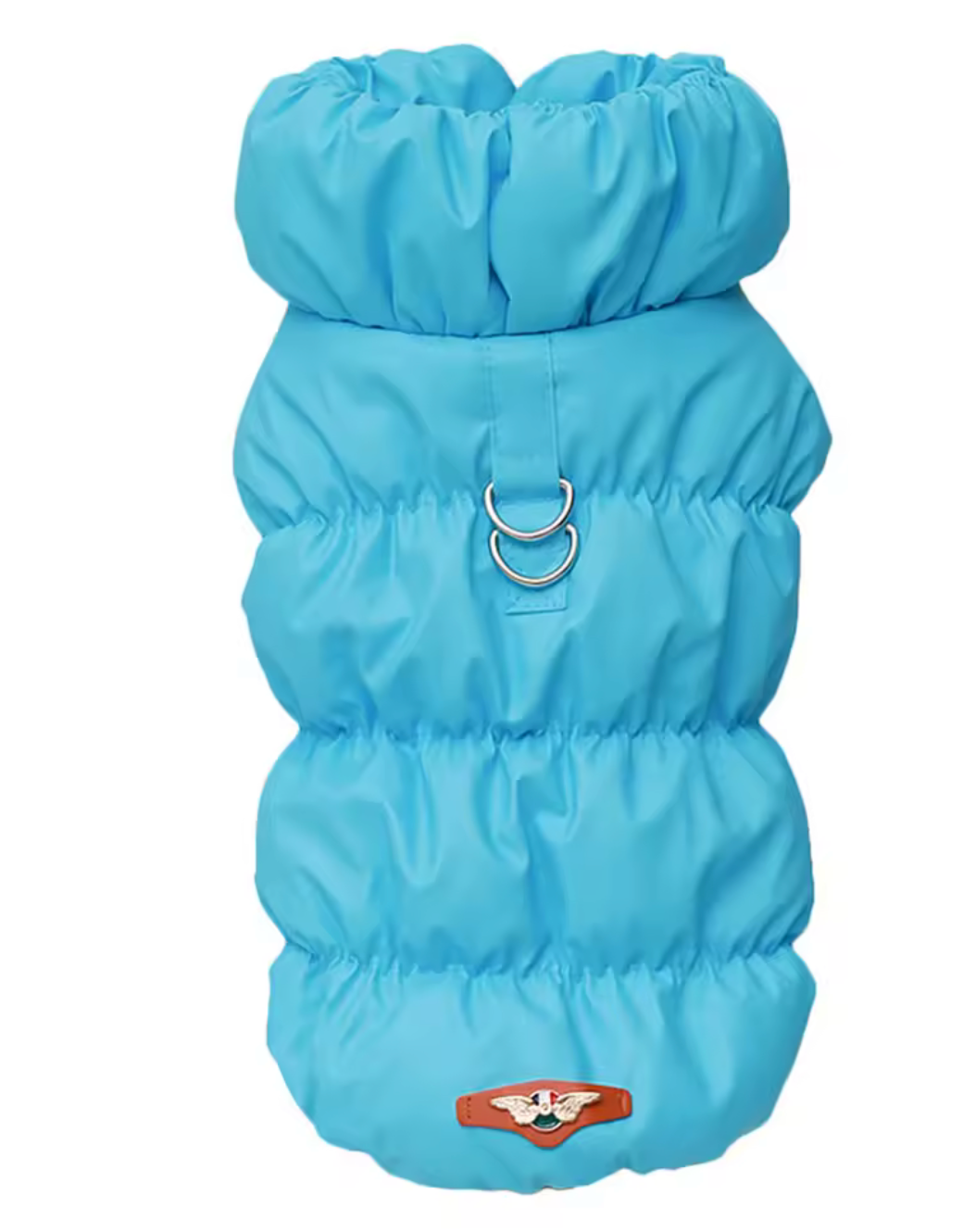 Chaleco Acolchado Térmico para Perros y Gatos con Arnés Integrado – Chaqueta Impermeable de Invierno sin Mangas