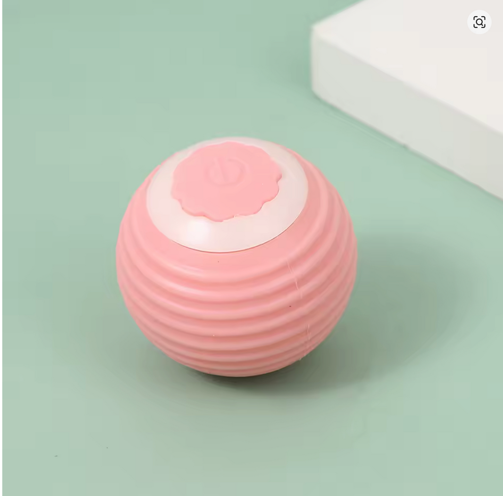 Pelota Interactiva Inteligente para Gatos – Juguete Rodante Automático con Sensor de Obstáculos y Recarga USB
