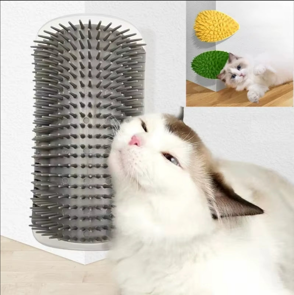 Cepillo de Esquina para Gatos: El Mejor Masajeador y Rascador de Pared para tu Mascota