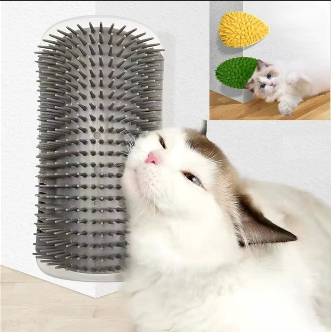 Cepillo de Esquina para Gatos: El Mejor Masajeador y Rascador de Pared para tu Mascota