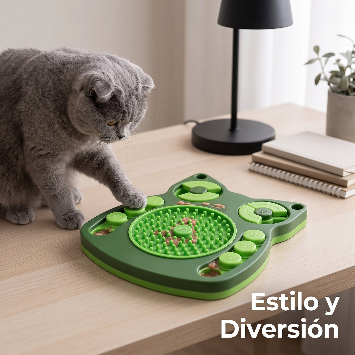 Comedero Lento Interactivo Tipo Puzzle | Perros y Gatos
