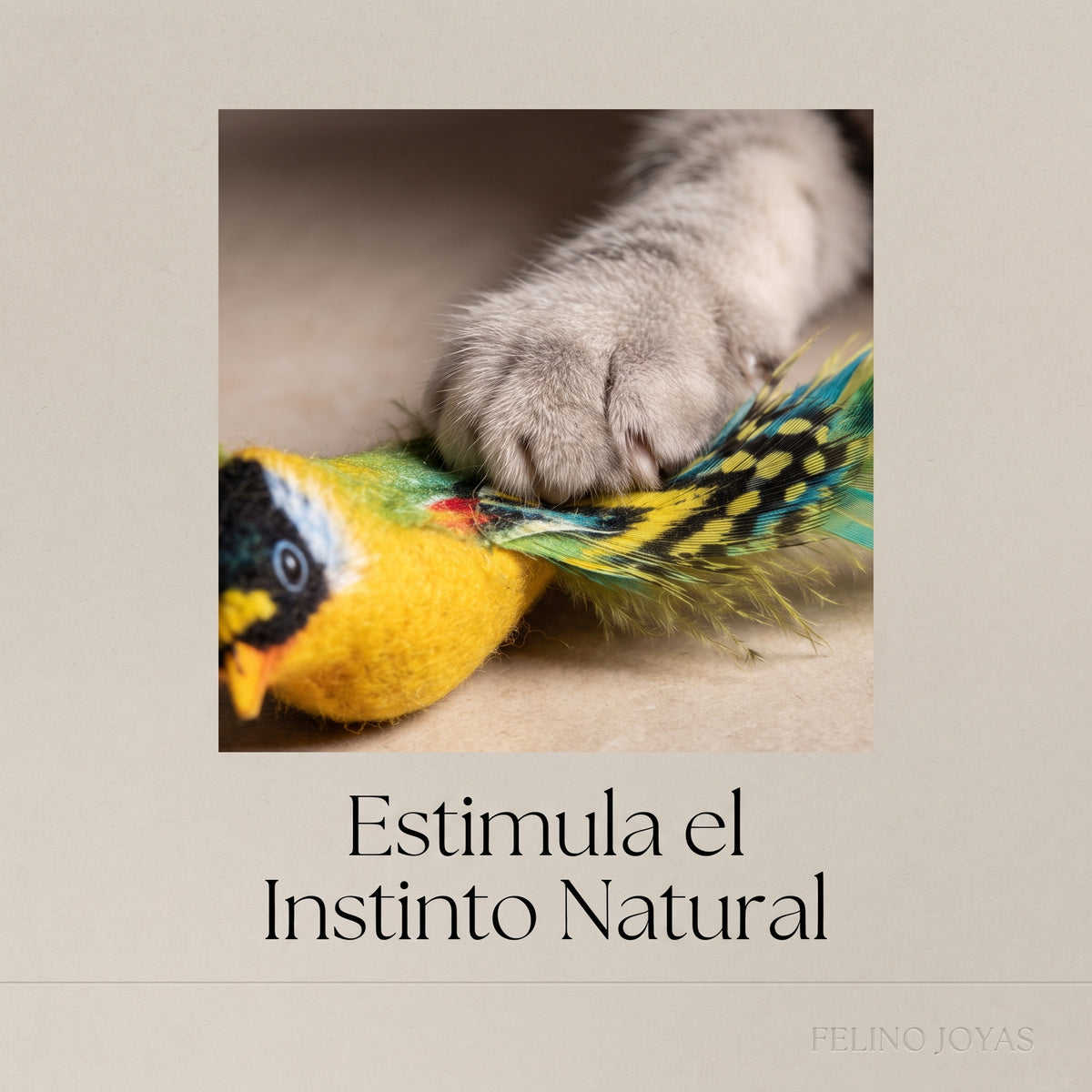 Pájaro Interactivo con Sonido para Gatos – Juguete de Peluche