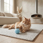 Pelota Interactiva Inteligente para Gatos – Juguete Rodante Automático con Sensor de Obstáculos y Recarga USB