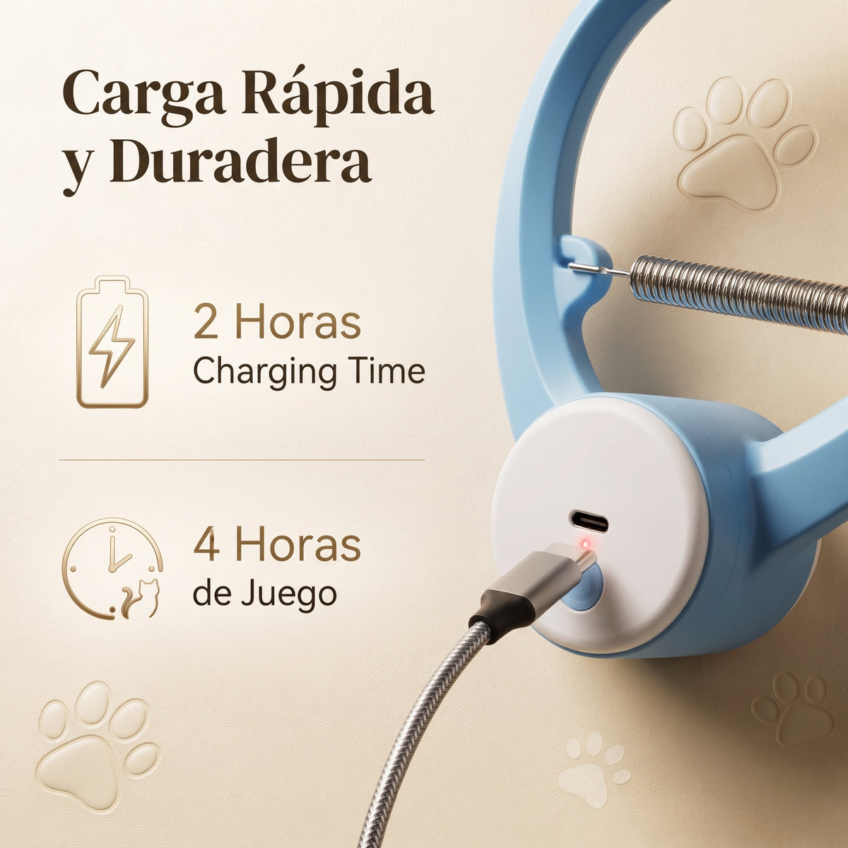 Juguete Interactivo Eléctrico y Recargable con Plumas para Gatos