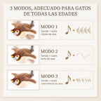 Pájaro Aleteador Interactivo con Catnip y Sonido para Gatos – Recargable por USB