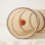 Túnel de Juego Plegable e Interactivo para Gatos – Refugio de Entretenimiento con Pelota Colgante