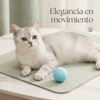 Pelota Interactiva Inteligente para Gatos – Juguete Rodante Automático con Sensor de Obstáculos y Recarga USB