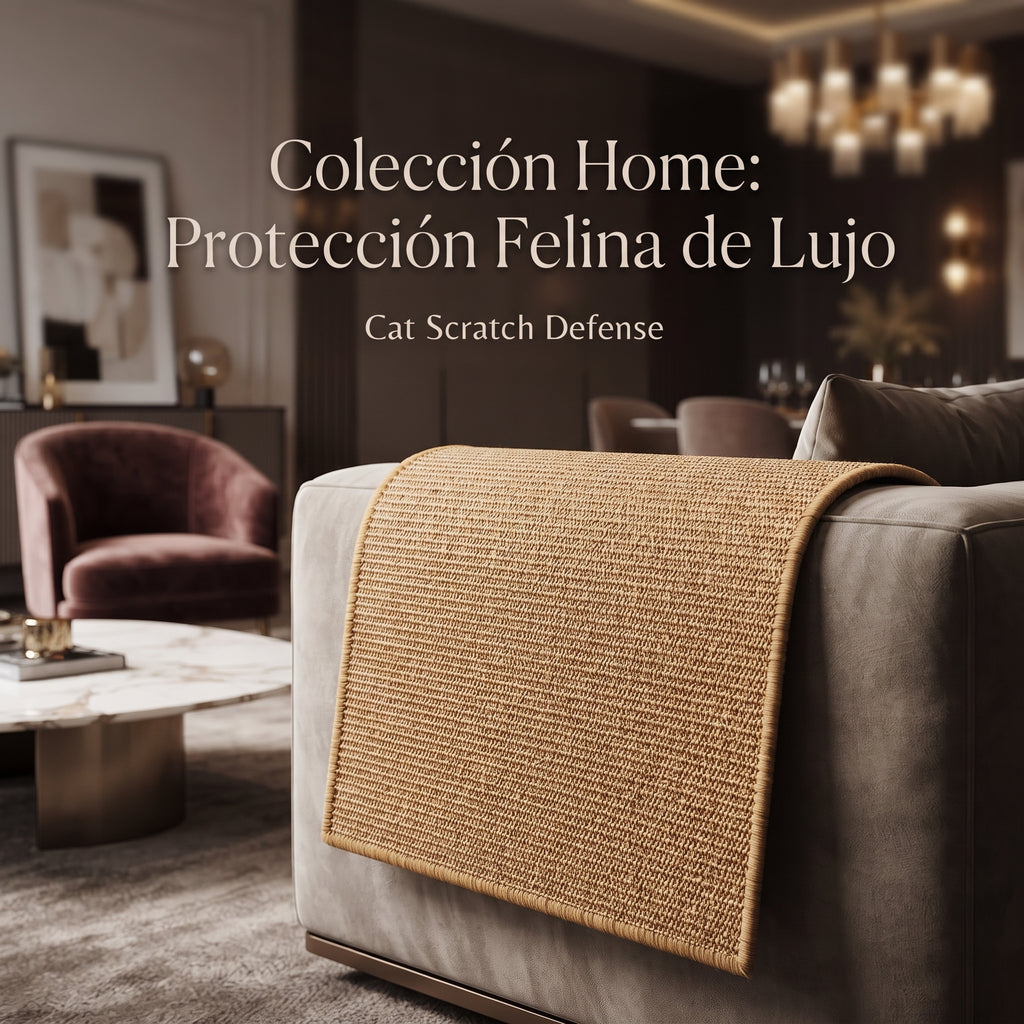 Alfombra Rascador de Sisal Natural para Gatos | Protector de Muebles
