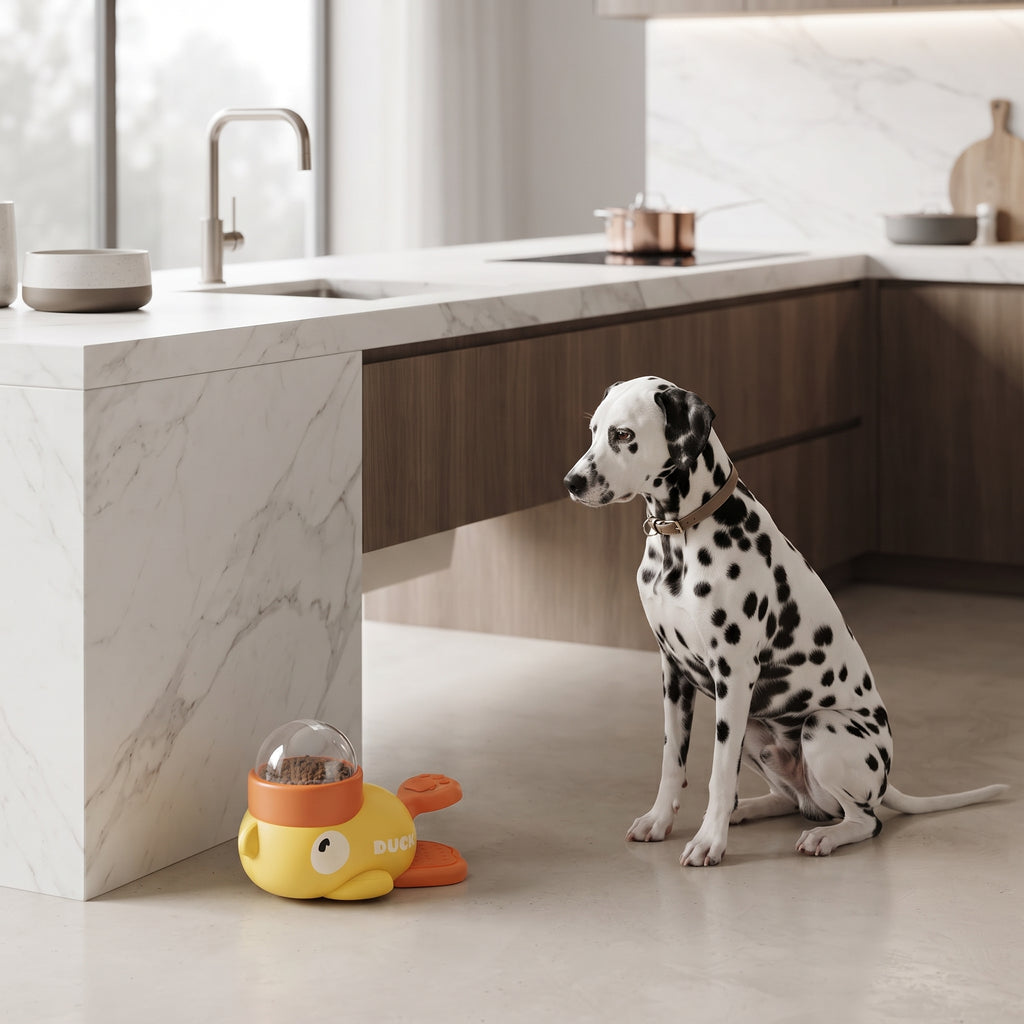 Juguete Interactivo Dispensador de Premios en Forma de Pato para Mascotas