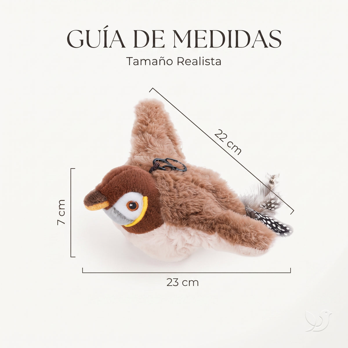 Pájaro Aleteador Interactivo con Catnip y Sonido para Gatos – Recargable por USB