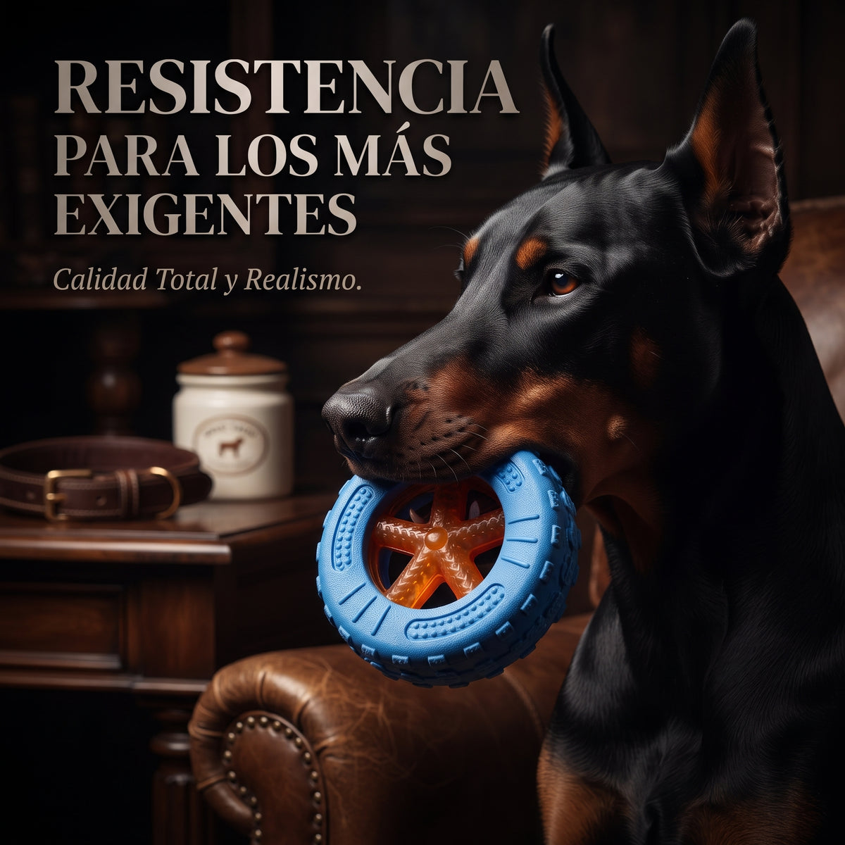 Juguete Mordedor Ultrarresistente de Caucho para Perros | Limpieza Dental