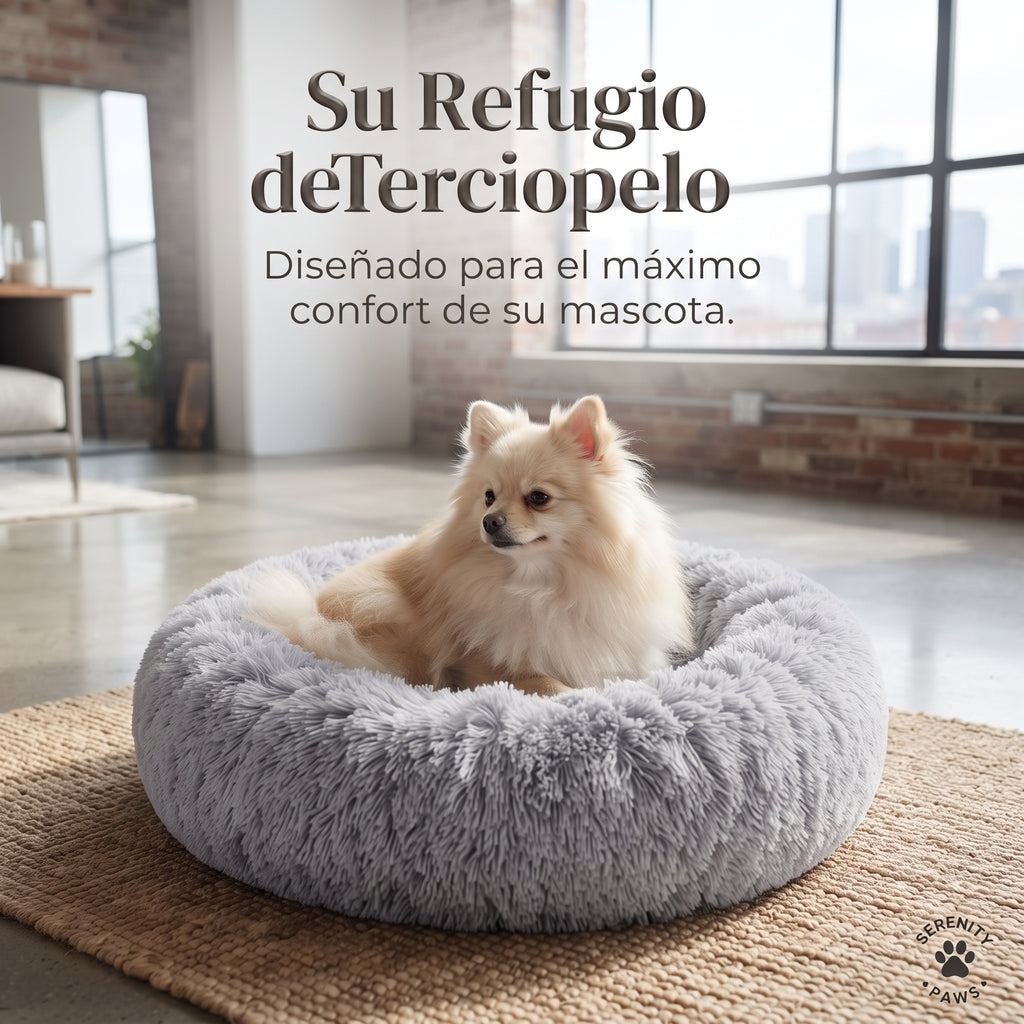 Cama Tipo Donut Para Perros Y Gatos (50 x 50 x 20 cm)