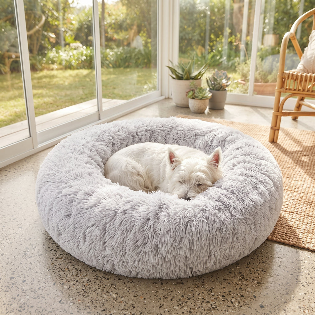 Cama Tipo Donut Para Perros Y Gatos (50 x 50 x 20 cm)
