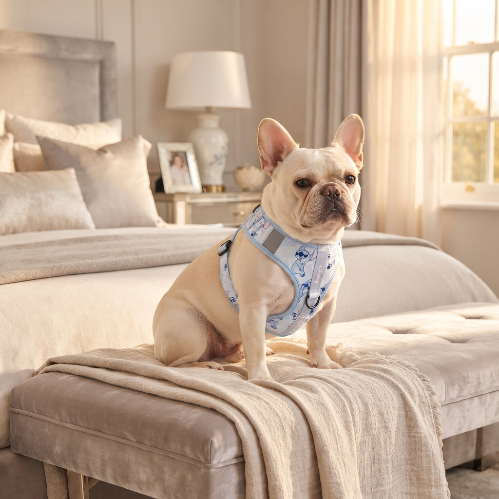 Arnés Ergonómico Acolchado para Perros y Cachorros – Pechera de Neopreno y Malla Transpirable con Cierre de Seguridad
