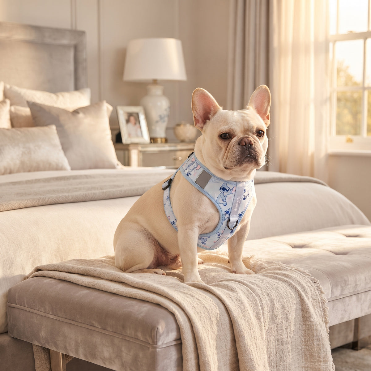 Arnés Ergonómico Acolchado para Perros y Cachorros – Pechera de Neopreno y Malla Transpirable con Cierre de Seguridad