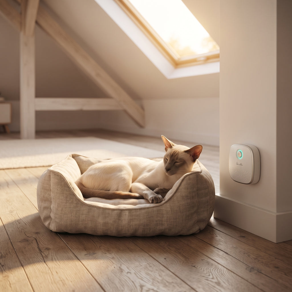 Purificador y Desodorizador Inteligente para Areneros de Gatos (4000 mAh) – Neutralizador de Olores y Polvo