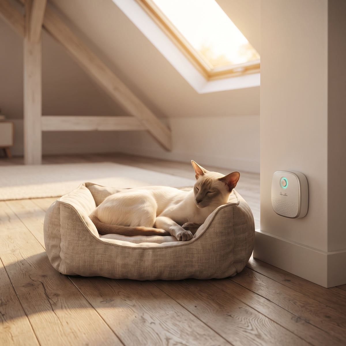 Purificador y Desodorizador Inteligente para Areneros de Gatos (4000 mAh) – Neutralizador de Olores y Polvo