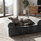 Cama De Gel Refrescante Para Perros Con Fondo Antideslizante Soporte De Espuma Gruesa De 2 Capas Funda Extraíble 102 X 81 X 30,5 Cm Gris