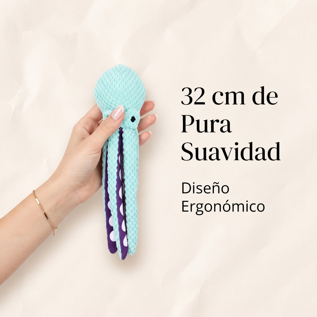 Juguete de Peluche Interactivo con Sonido en Forma de Pulpo para Perros