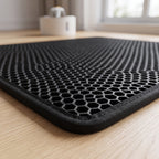 Alfombrilla para Arena de Gatos de Doble Capa EVA (55x75 cm) | Mat Atrapa-Arena Impermeable y Lavable