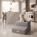Escalera de Espuma para Perros y Gatos (2 Peldaños) – Antideslizante y Desenfundable