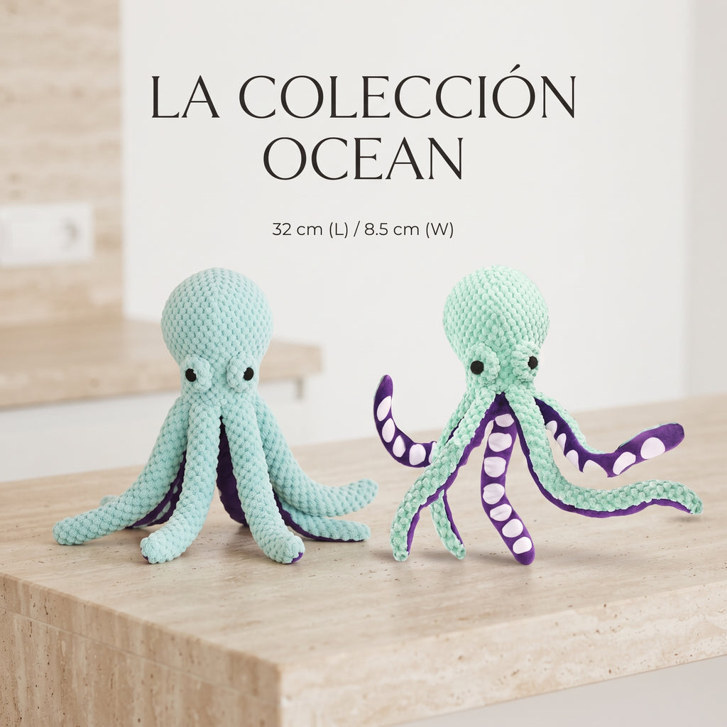Juguete de Peluche Interactivo con Sonido en Forma de Pulpo para Perros