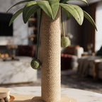 Rascador Torre con Diseño de Palmera de Coco y Sisal para Gatos