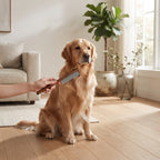 Peine de Acero Inoxidable con Mango de Madera para Mascotas