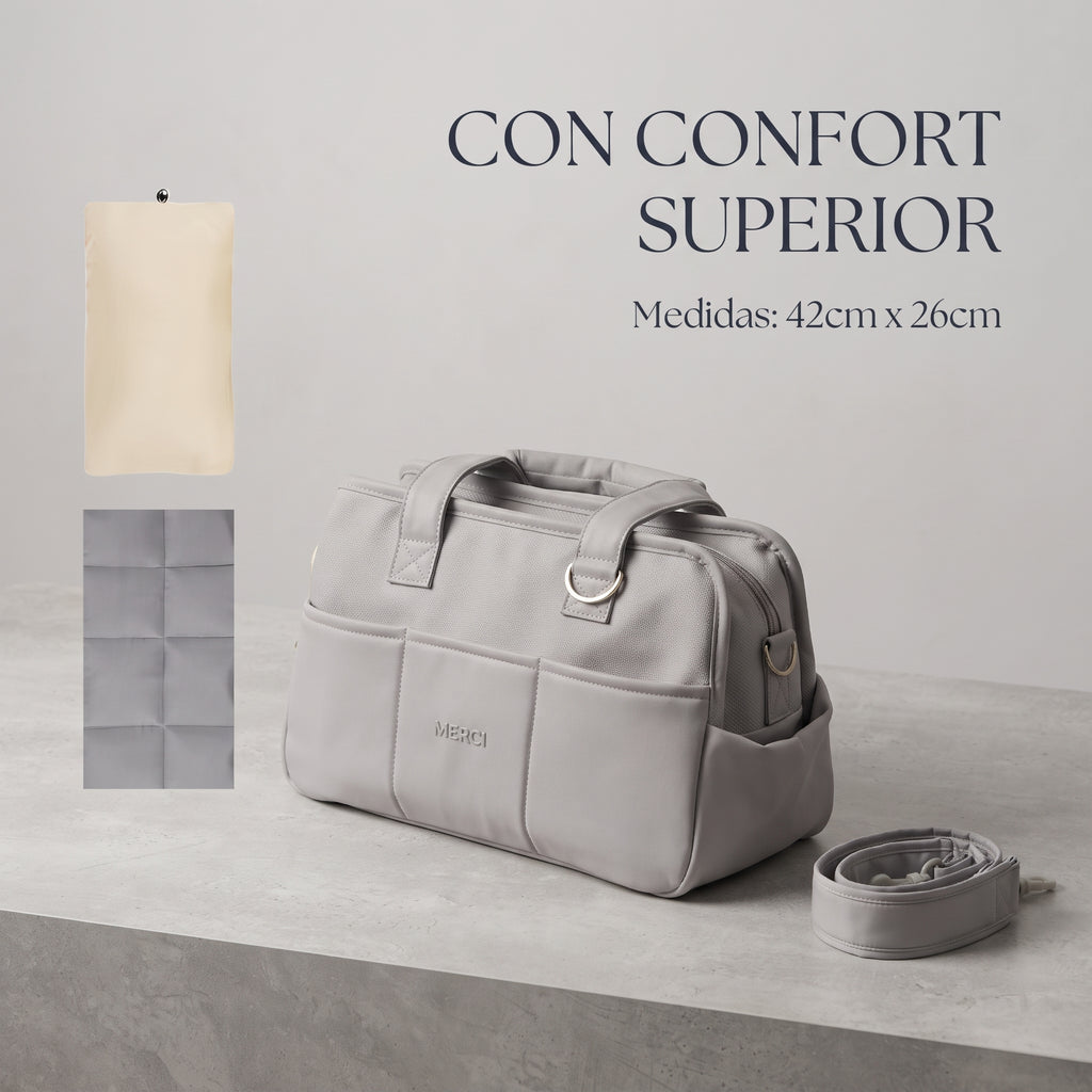 Bolso Transportín Vintage de Algodón Acolchado con Base Rígida | CloudTote